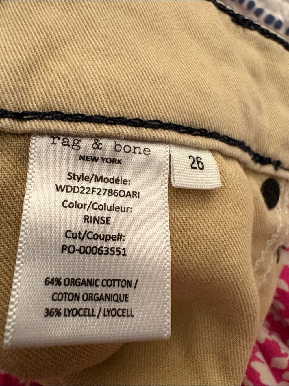 rag & bone Featherweight Logan Mid-Rise Wide Leg Jeans in Rinse Wash • Size 26 - Picture 9 of 10
